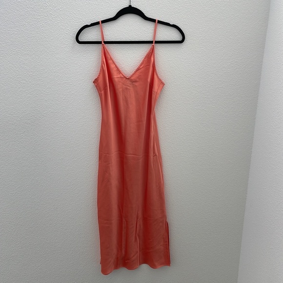 Express silk orange slip dress - Picture 4 of 6